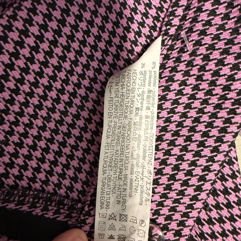 Zara Houndstooth Mini Flare Pants - Picture 6 of 7
